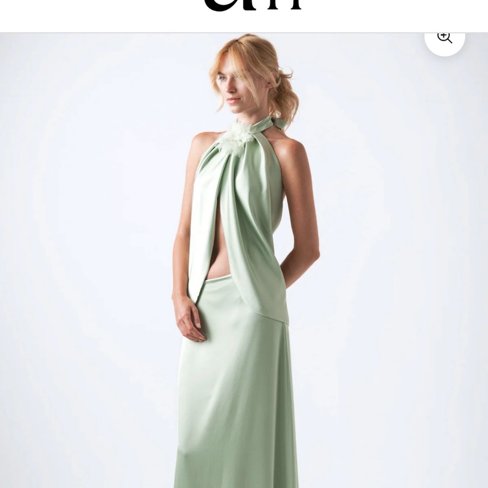 Chic Effortless Sage Green Silky Set